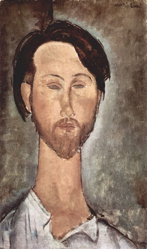 Modigliani- Porträt des Léopold Zborowski [1918] | Modigliani, Comment ...