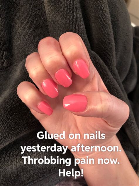 Throbbing ache in nails/fingers after press on nails : r/Nails