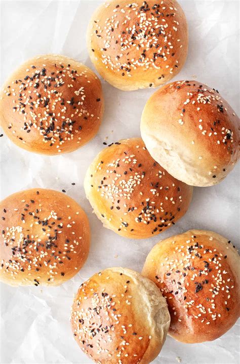 homemade hamburger buns recipe love  lemons