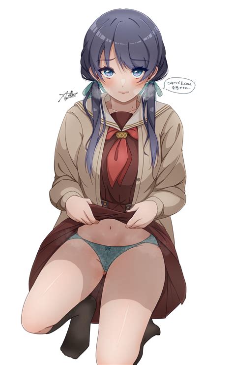 Sayaka lifting her skirt : r/ecchi