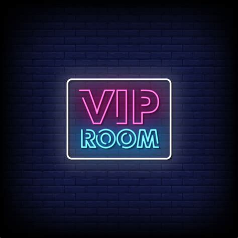 Vip Room Neon Signs Style Text Vector 2187376 Vector Art at Vecteezy
