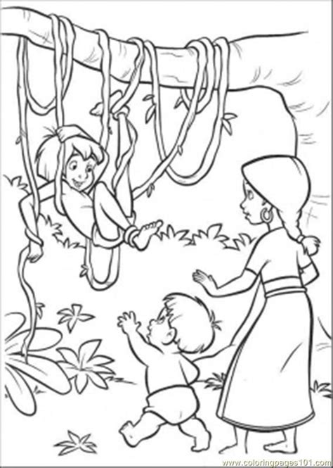 Jungle Scene Coloring Pages - Coloring Home