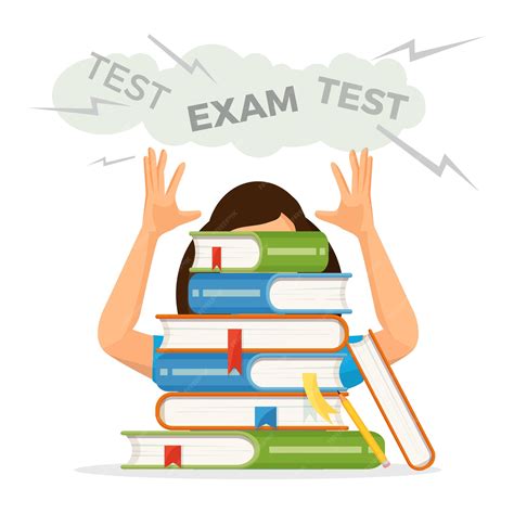 Student Taking Exam Clipart