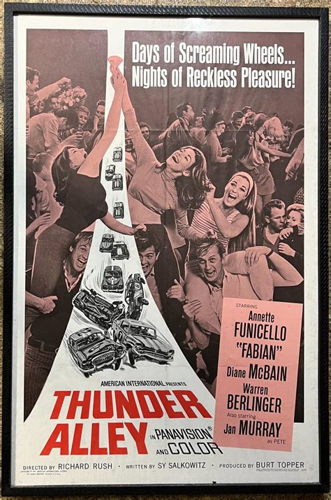 Lot - Original 1967 Thunder Alley movie poster, 1960’s “Days of ...