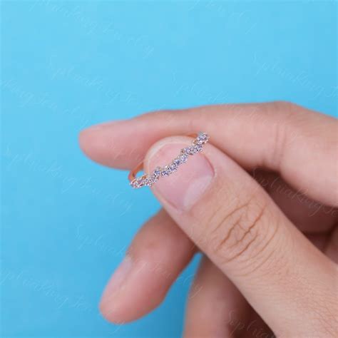 Tanzanite Wedding Band Unique Vintage Rose Gold Wedding Band - Etsy