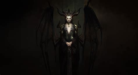 Download Diablo 4 Black Lilith Wallpaper | Wallpapers.com