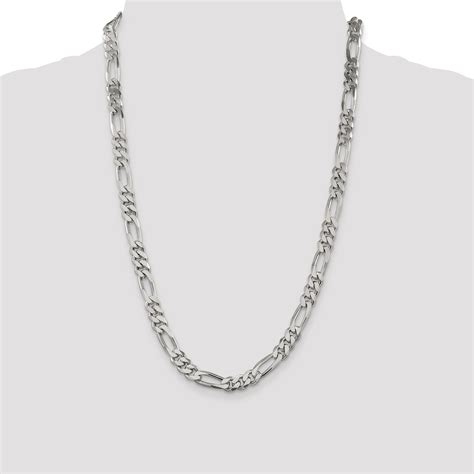 925 Sterling Silver 7.75mm Figaro Chain 20 Inch | Walmart Canada