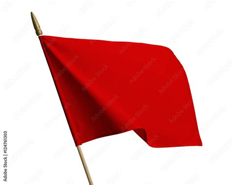 Red Waving Flag Stock Photo | Adobe Stock