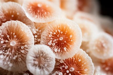 Premium AI Image | Extreme closeup of fungal spores under microscope ...