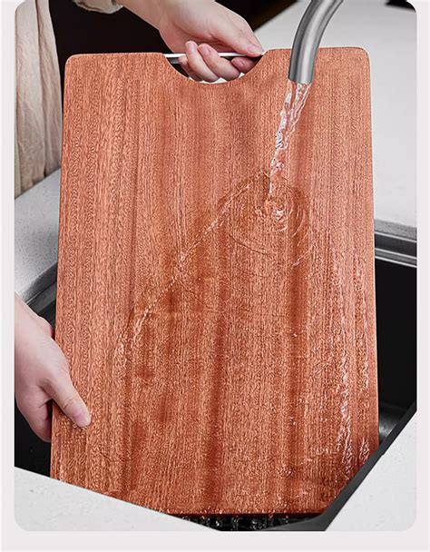 premium solid ebony wood chopping board heavy duty kitchen cutting