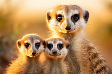 captivating image   meerkat family exploring  lush  vibrant
