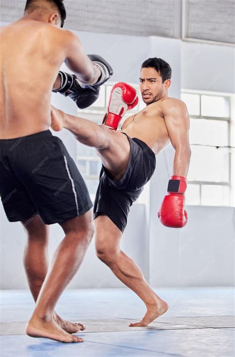 Mma É Um Esporte - Combate de MMA e luta com um esportista e luta rival em uma academia ou ...