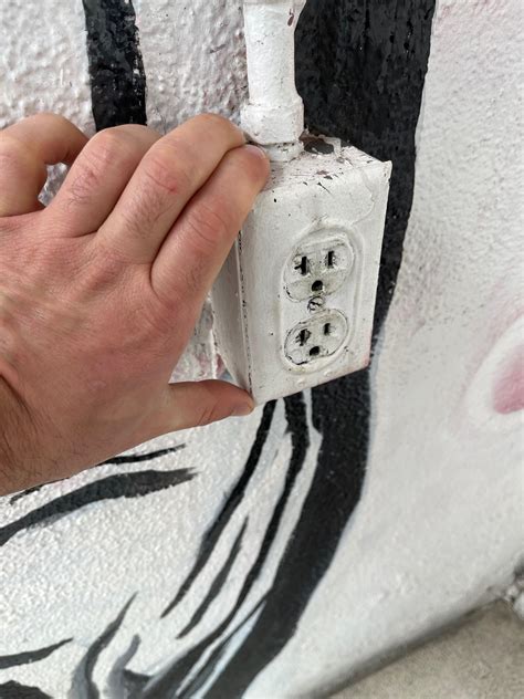 Someone keeps plugging their generator into this exterior outlet on the