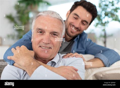 Old father advice adult son hi-res stock photography and images - Alamy