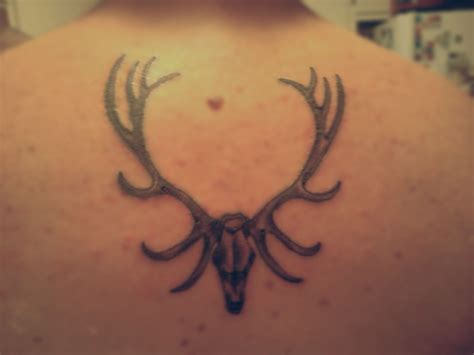 My dad's epic tattoo of elk antlers and skull Fish Tattoos, Tatoos ...