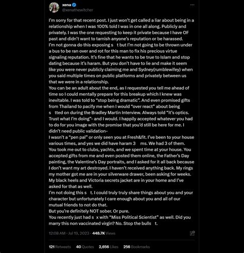 "I'm not going to be thrown under the bus" - Sneako's alleged ex