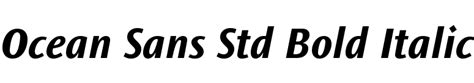 fontsmarketcom  ocean sans std bold italic font