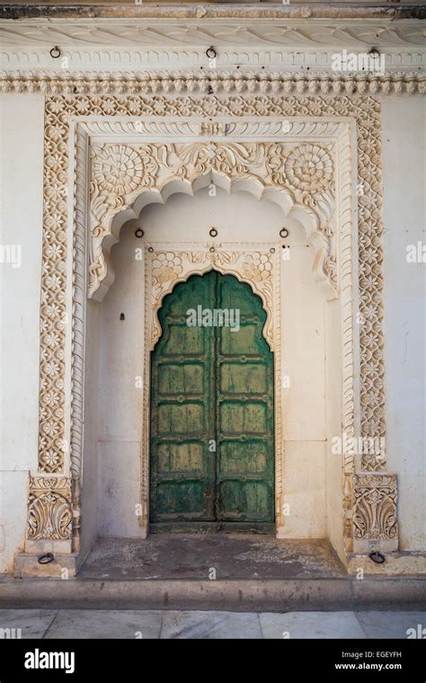 ancient indian carved door  res stock photography  images alamy