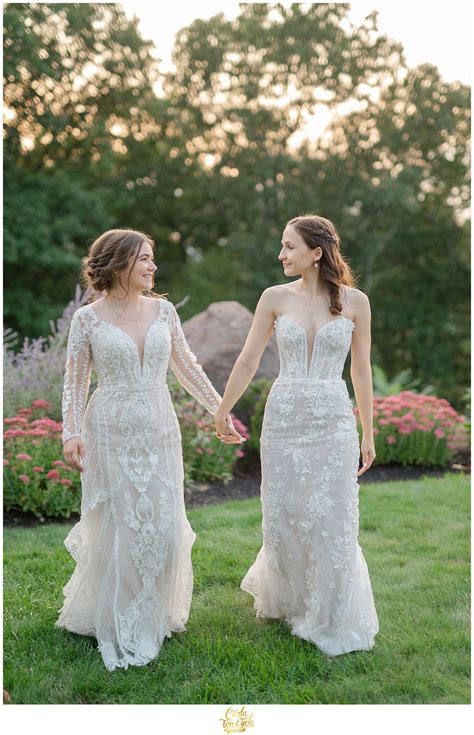 The Log Cabin Holyoke MA Two Brides Wed | Wedding dresses satin