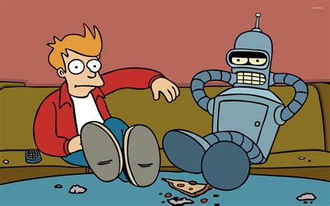 Fry and Bender - Futurama wallpaper - Cartoon wallpapers - #6794