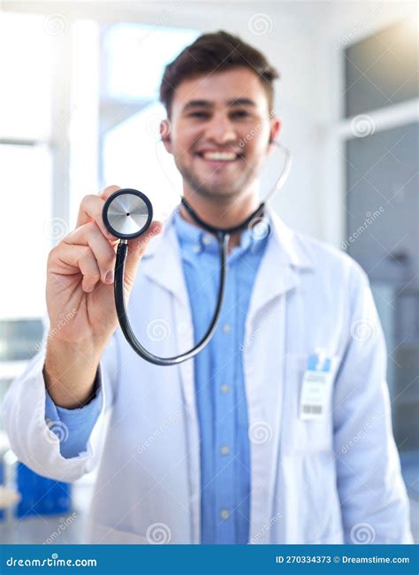 Cardiology Doctor, Stethoscope and Man in Portrait for Healthcare