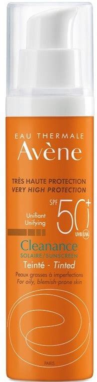 avene avene sun cleanance tinted sunscreen ingredients explained