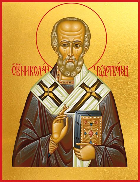 Икона Николай чудотворец, архиепископ Мир Ликийских, святитель ...