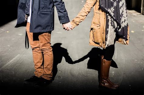 holding hands, couple, man, woman, love, relationship, romance ...