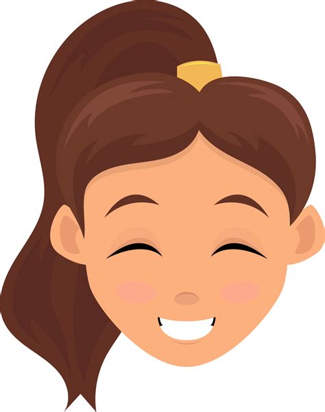 Woman face expression clipart design illustration 9400442 PNG