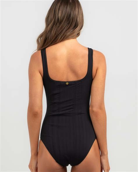 Shop Kaiami Corset One Piece Swimsuit In Black - Fast Shipping & Easy