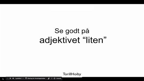 adjektivet liten youtube