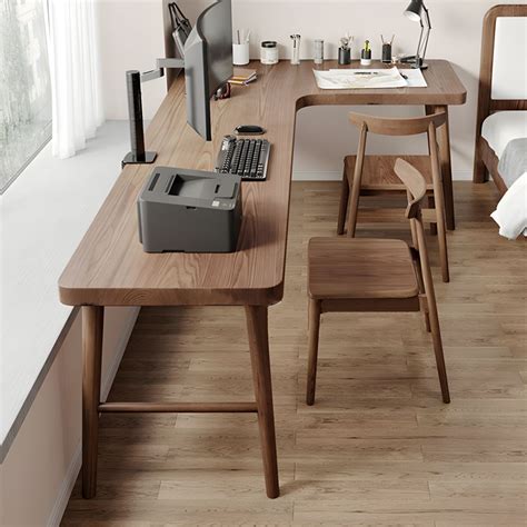 contemporary writing desk solid wood office desk