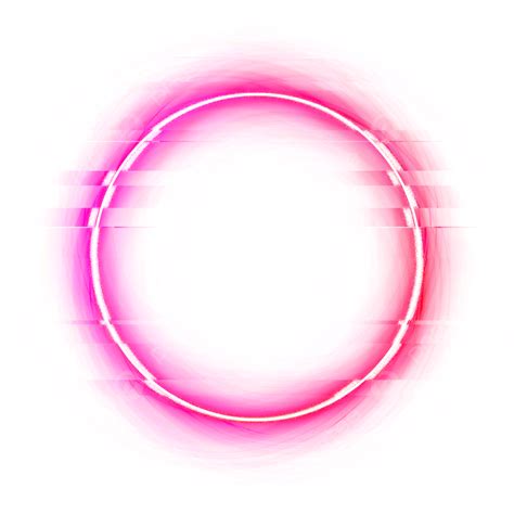 Pink Red Neon Border Light Circle, Neon, Neon Border, Border PNG ...