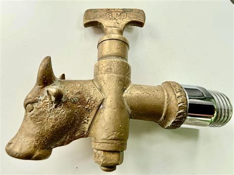 antique brass tap indian solid brass tap    head spout etsy