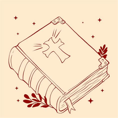 Premium Vector | Hand drawn bible drawing illustration