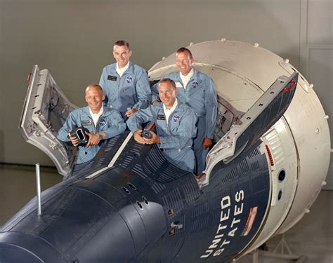 Gemini XII prime crewmen Jim Lovell and Buzz Aldrin pose for a photo in