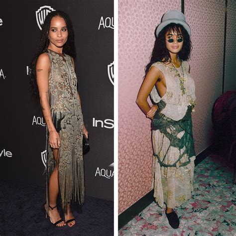 Zoë Kravitz w stylizacjach inspirowanych lookami mamy, Lisy Bonet