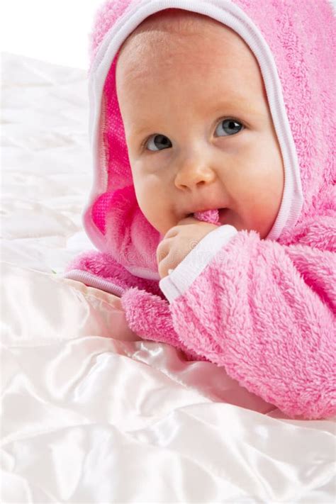 Portrait of a Cute Little Baby Stock Photo - Image of casual, adorable ...