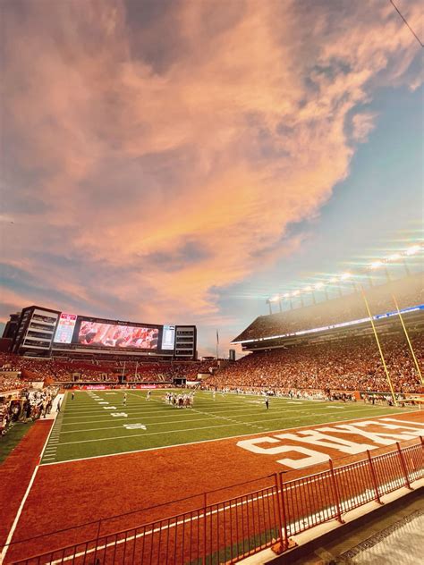 University of Texas at Austin Football Game Stadium Sunset | Ut austin