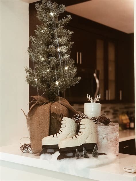 Christmas skates | Christmas skating, Christmas decorations, Table