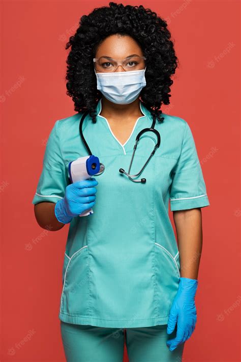 Premium Photo | Beautiful black nurse portrait