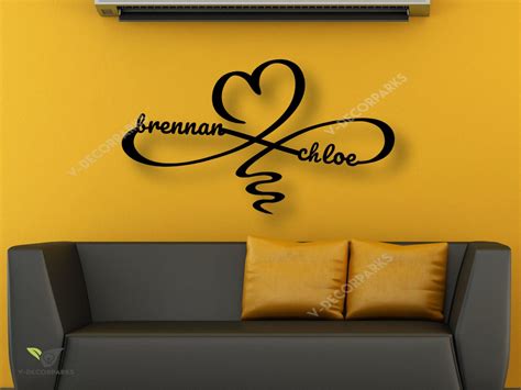 Personalized Infinity Sign, Infinity Metal Sign, Infinity Name Sign