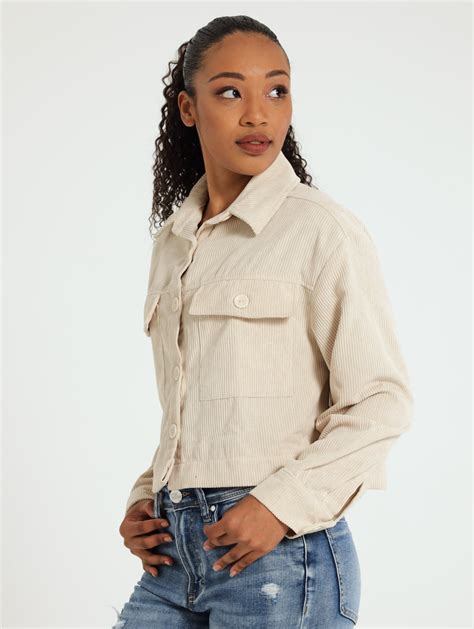 cropped cord jacket legit