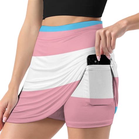 Transgender Pride Flag Light proof trouser skirt fairy core Skirt pants