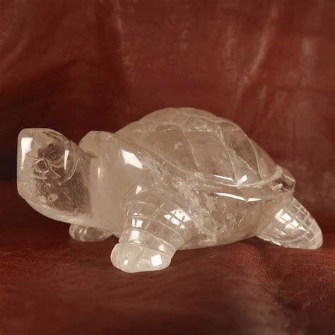 Rock crystal Quartz turtle carvings | Buy carved gemstone figures
