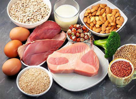 Fontes De Proteínas Na Alimentação - Alimentos ricos em fontes de proteínas | Foto Premium