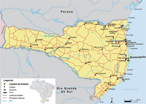 Mapas de Santa Catarina