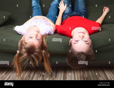 Brother sister wearing casual clothes hi-res stock photography and 