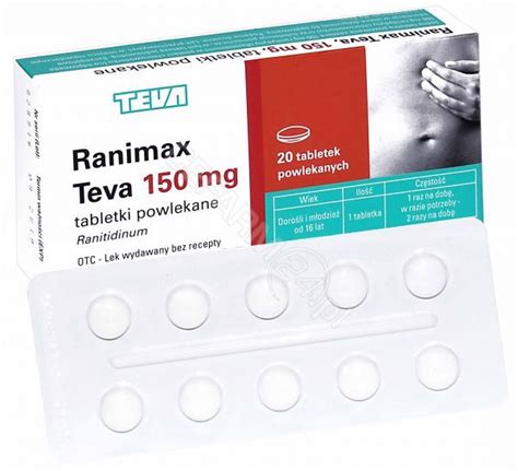 Ranimax Teva 150 mg x 20 tabl - Apteka Internetowa Cefarm24