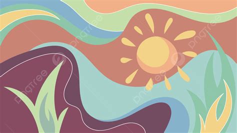 Contemporary Background With Abstract Pattern In Nature Theme ...